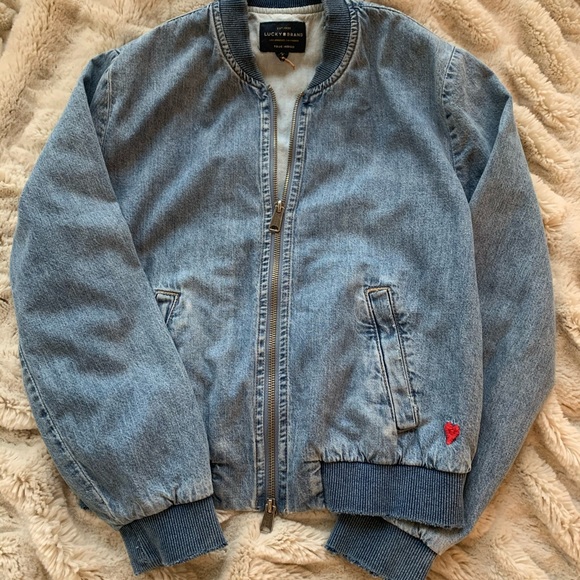 Lucky Brand Jackets & Coats Lucky Brand Denim Bomber Jacket Poshmark
